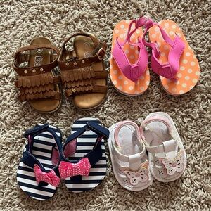 Toddler Girls Sandals Bundle | Sizes 1–4 | New Without Tags
